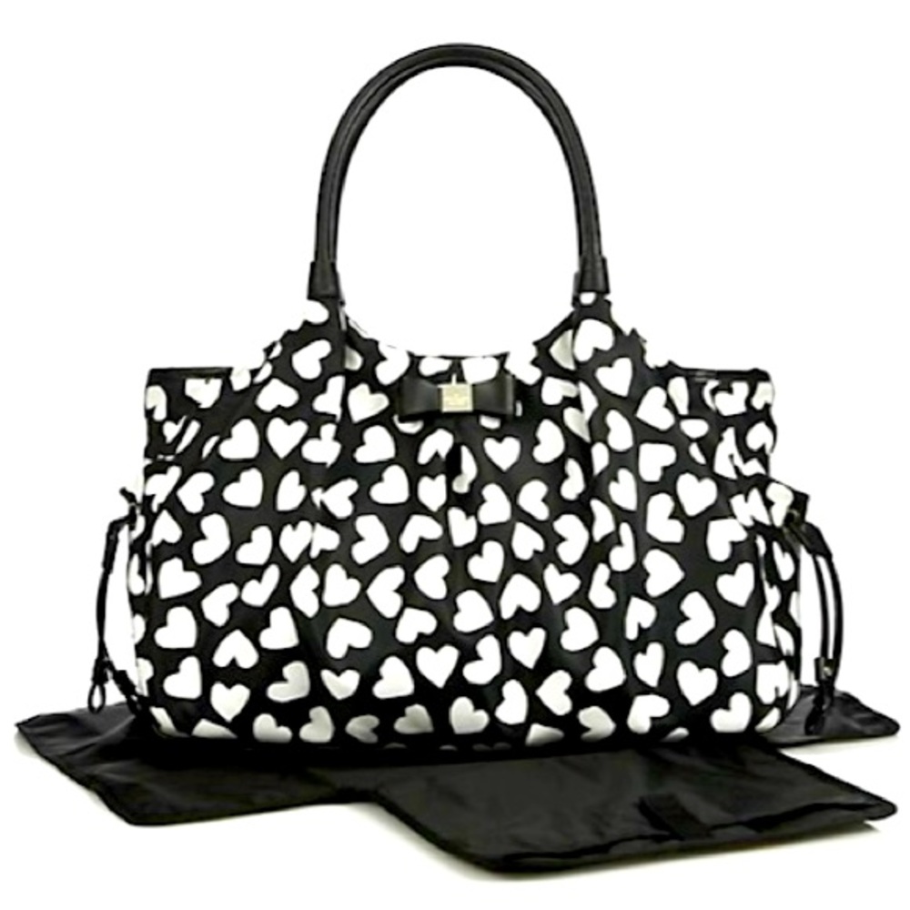 Black and White Hearts Kate Spade